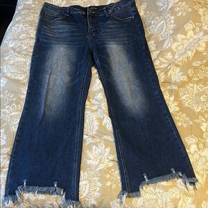 Chic Wide Leg Denim Jeans